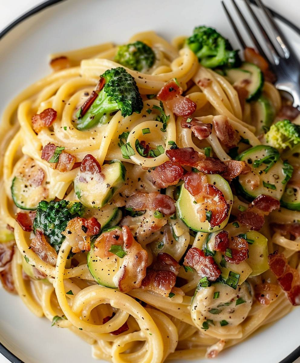 Cremige Bacon Pasta Soße