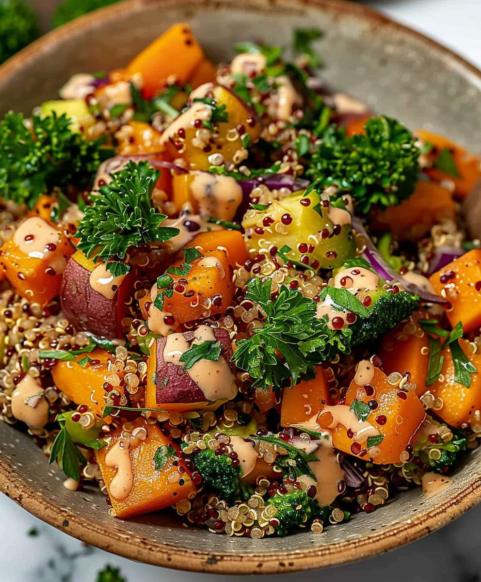 Süßkartoffel Quinoa Salat