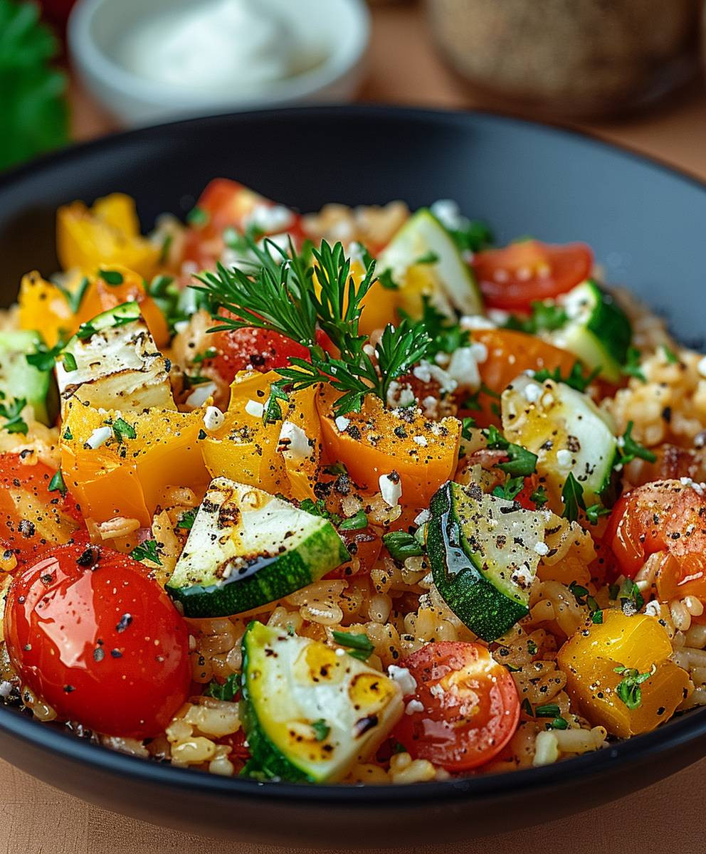 Gemüse Reispfanne gesund