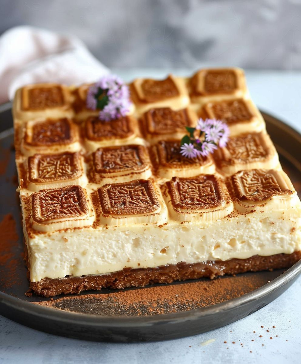 Lotus Cheesecake Blechkuchen