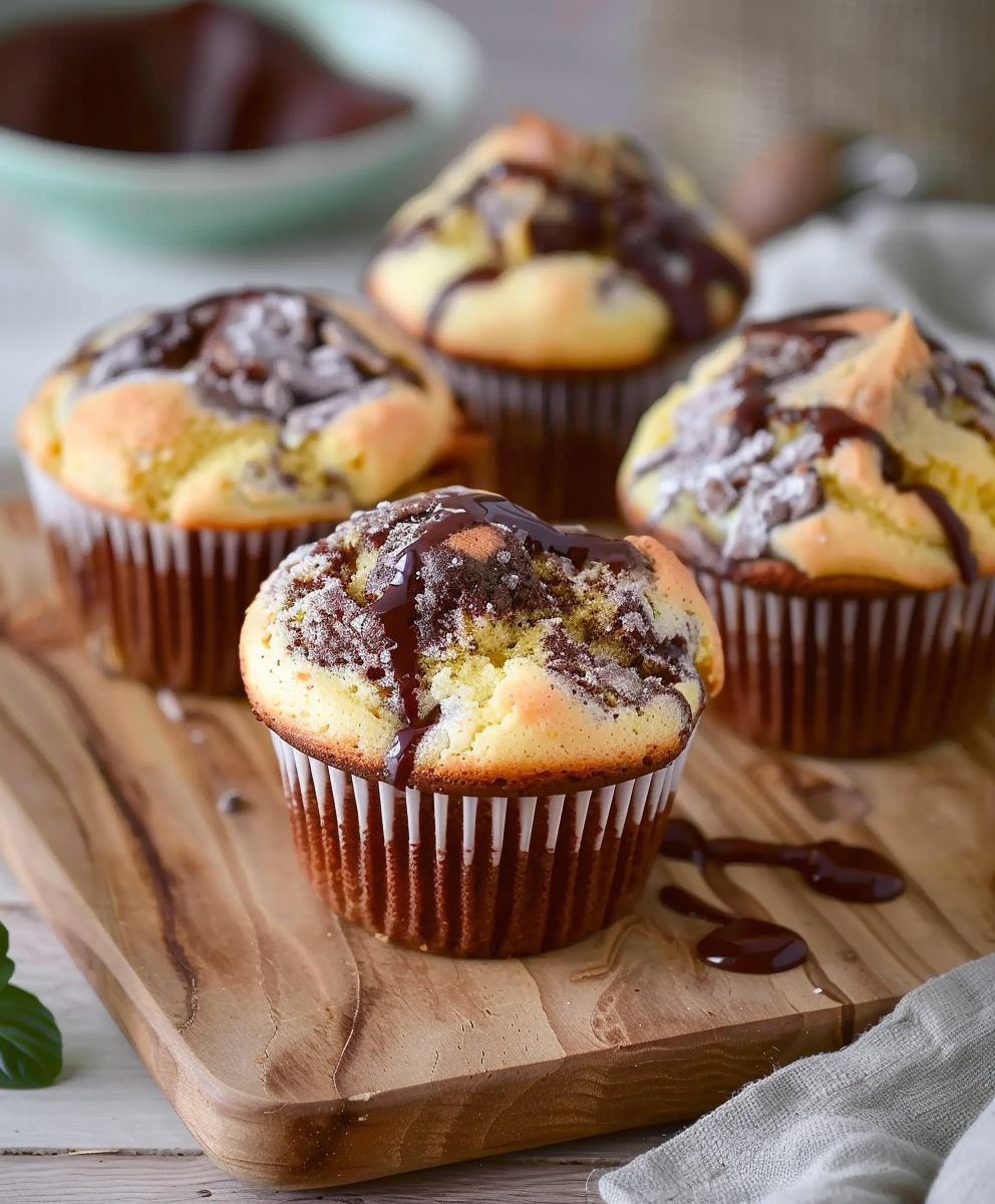 Marmor Muffins backen