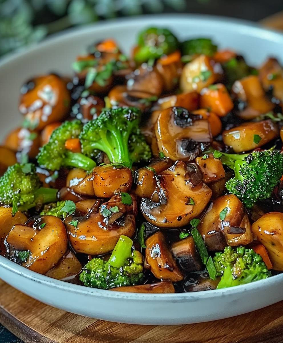 Pilz Brokkoli Pfanne schnell