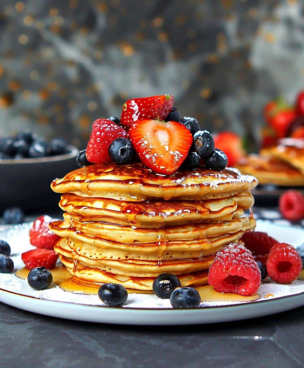 Joghurt Pancakes mit Beeren