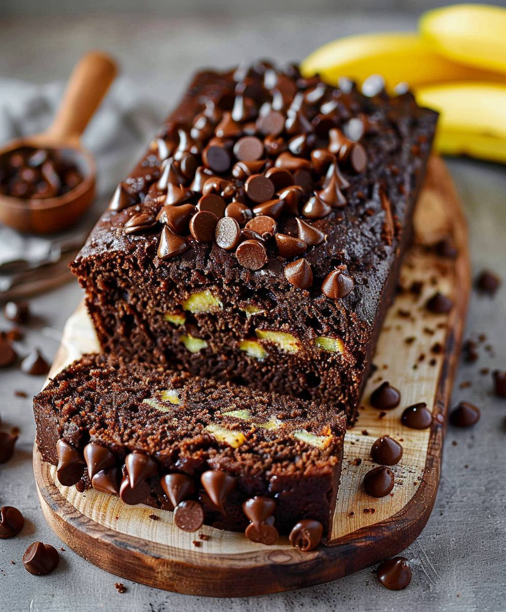 Veganes Schoko Bananenbrot