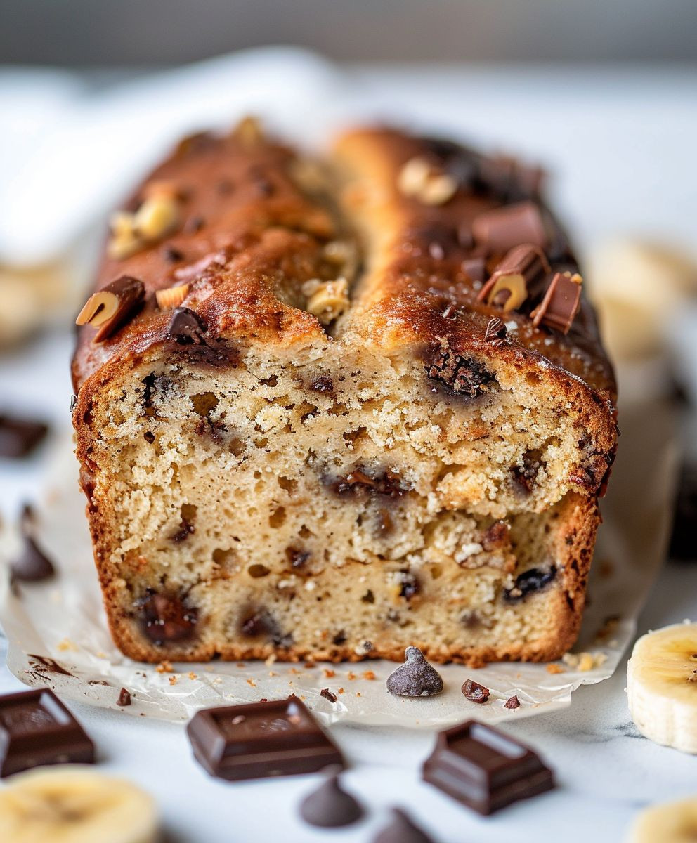 Bananenbrot Schokostückchen backen