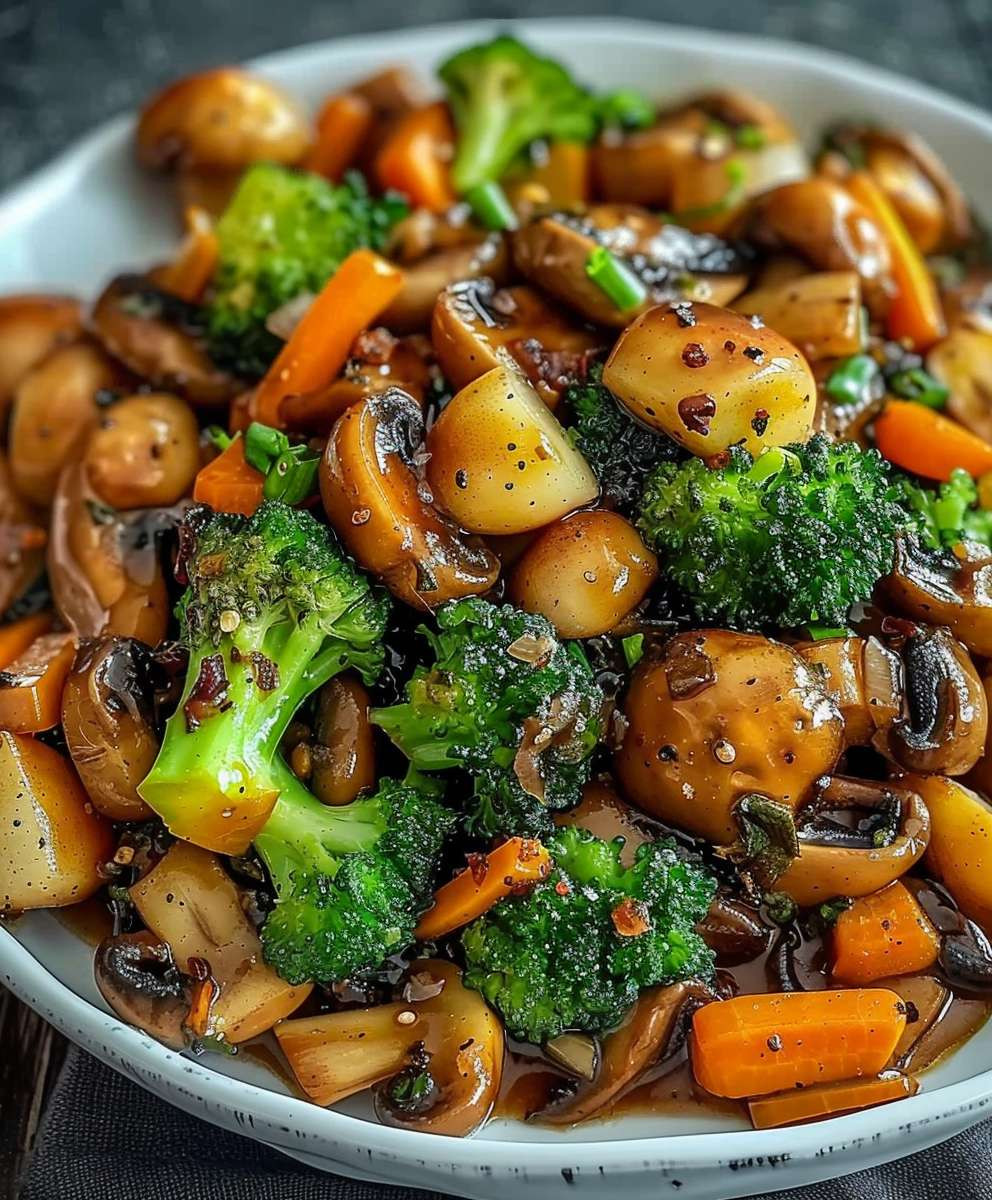 Pilz Brokkoli Pfanne schnell