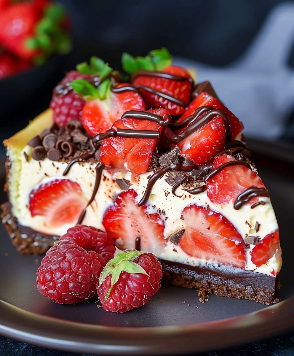 Erdbeer Schoko Käsekuchen Wirbel
