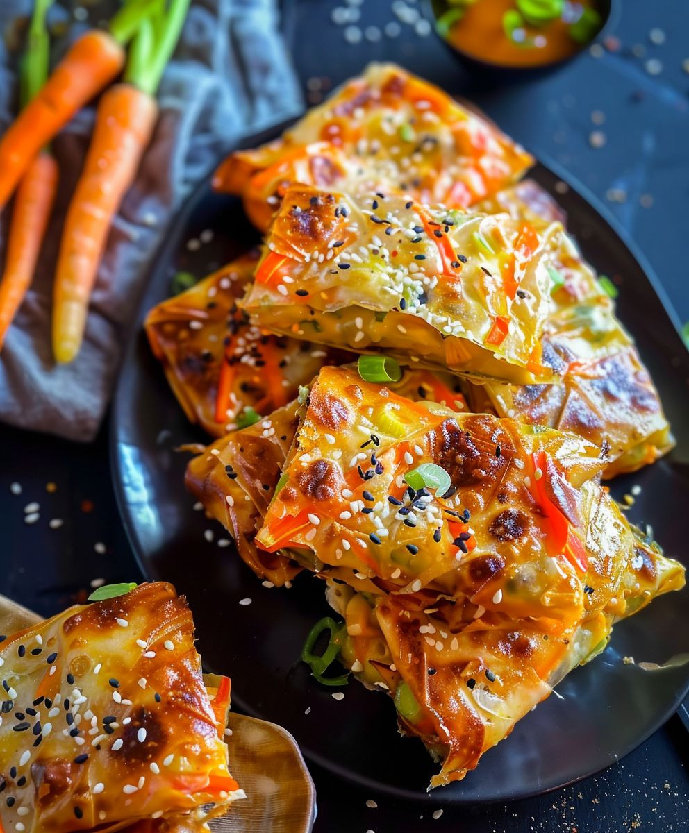 Vegane Gemüsetaschen knusprig backen