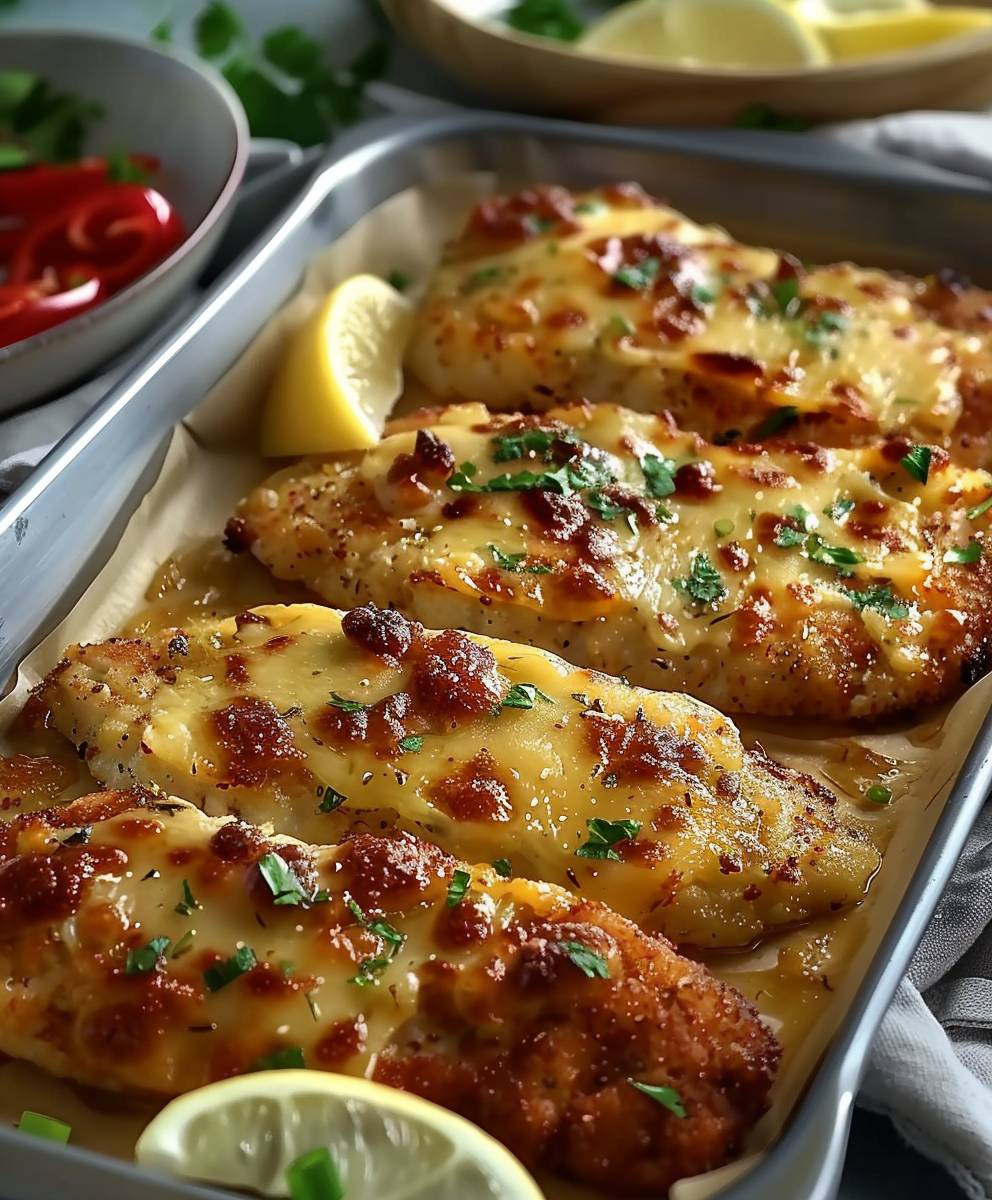 Überbackene Partyschnitzel Ofen