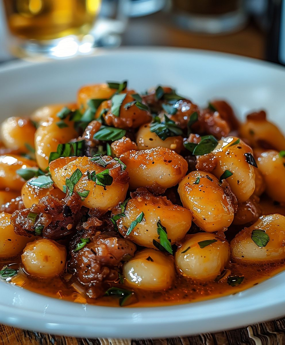 Gnocchi Gulasch einfach zubereiten