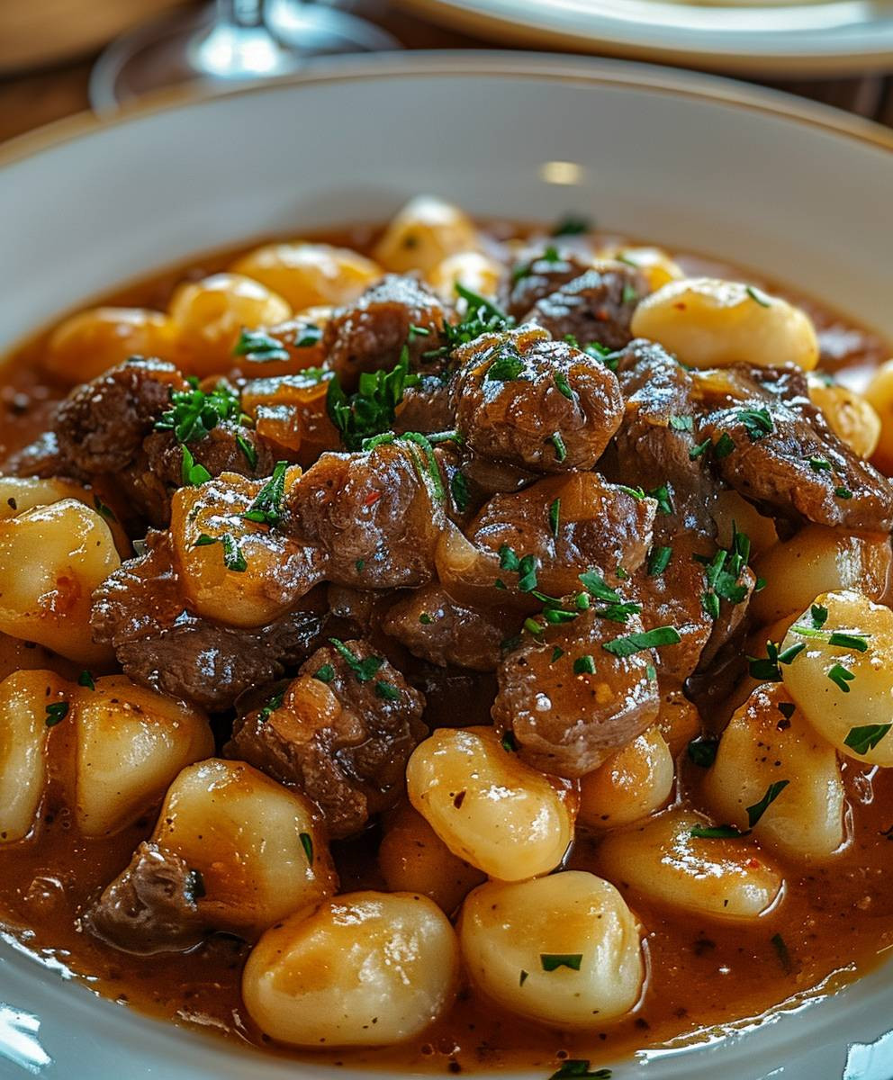 Gnocchi Gulasch einfach zubereiten