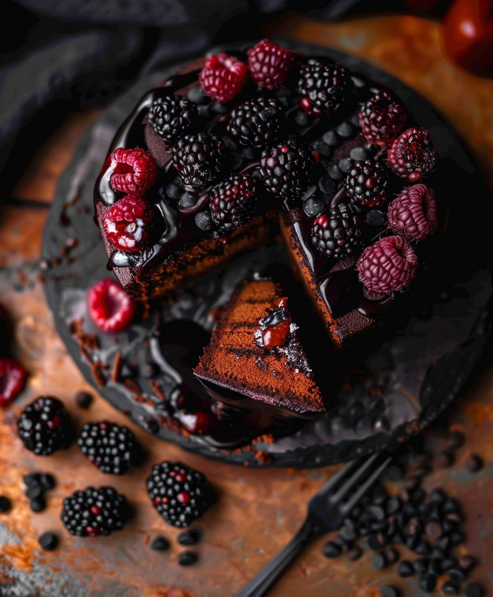 Halloween Kuchen Schwarzer Samt