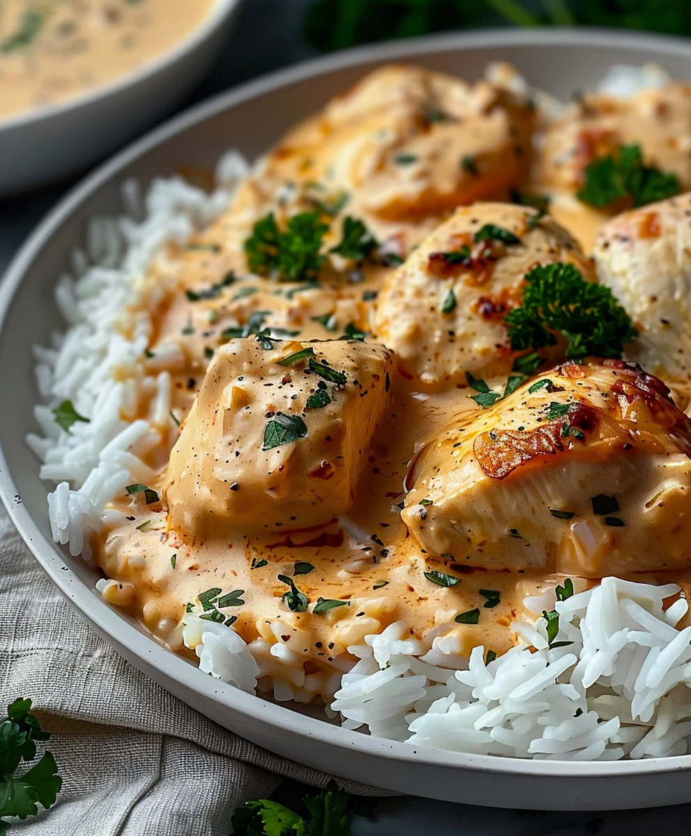 Cremiges Hähnchen Mit Reis Rezept – Einfach & Lecker!