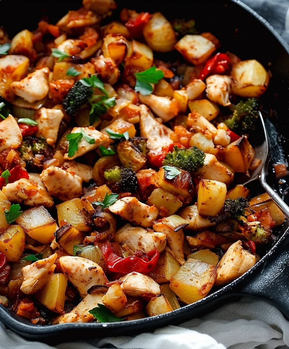Schnelles Harvest Chicken Hash