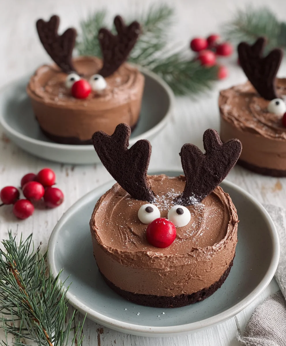 Rentier Mousse Au Chocolat Weihnachtsdessert