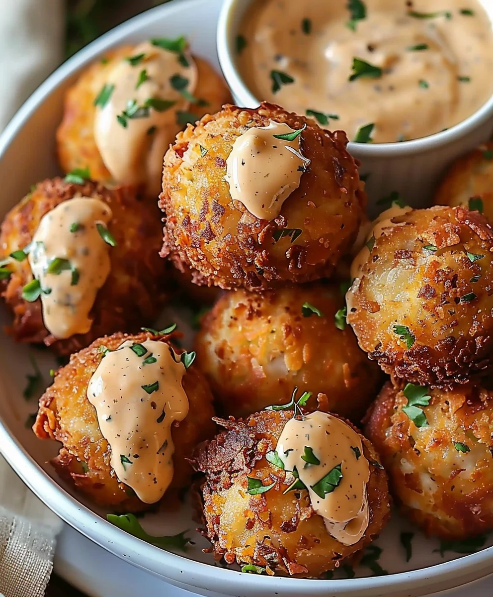 Reuben Bällchen mit würziger Thousand Island Dip-Sauce