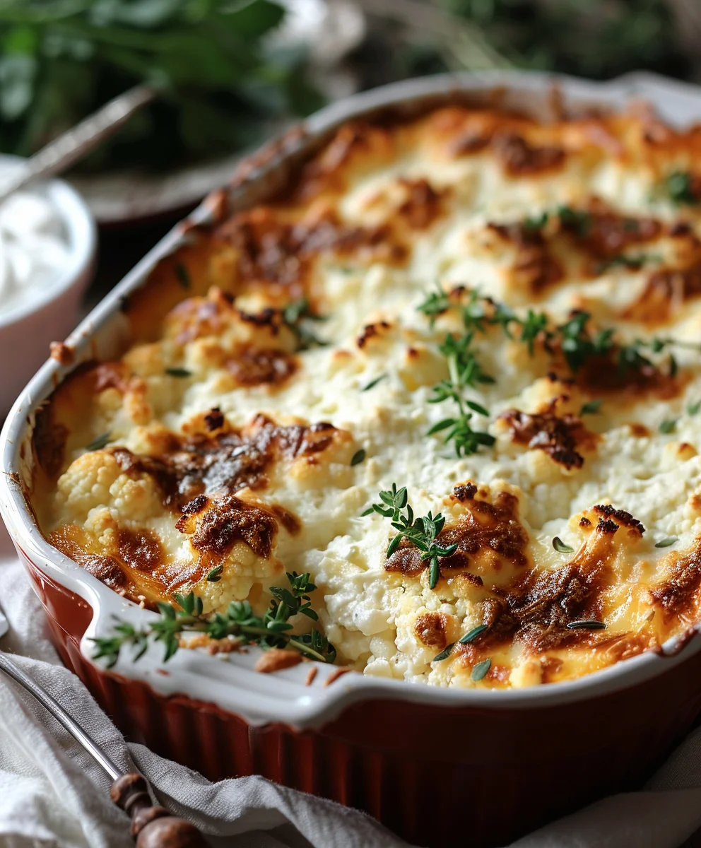 Herzhafter Blumenkohl Hack Auflauf mit Feta – Einfach köstlich!