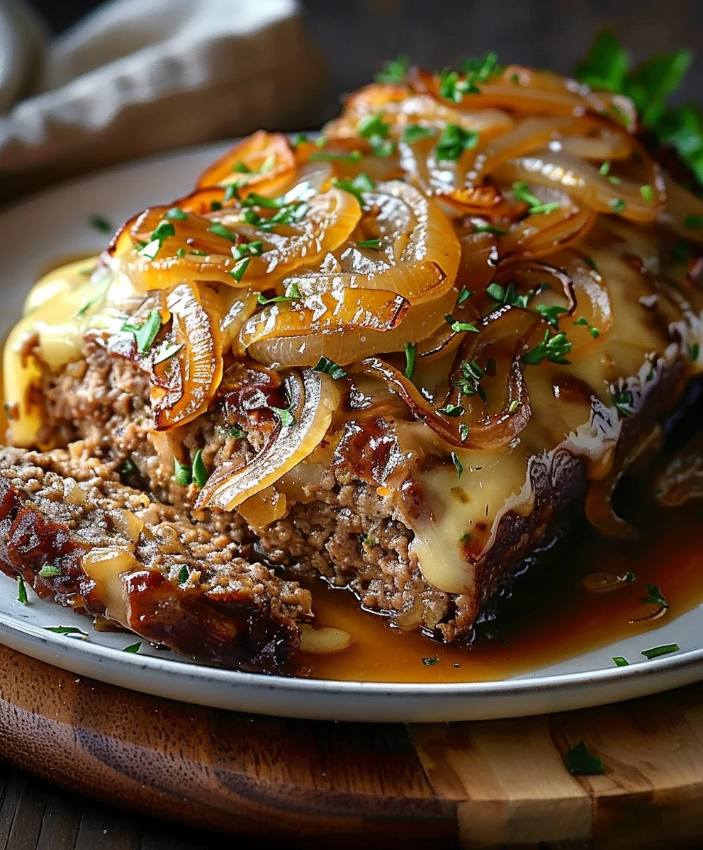 Französischer Zwiebelhackbraten: Herzhaft & Lecker