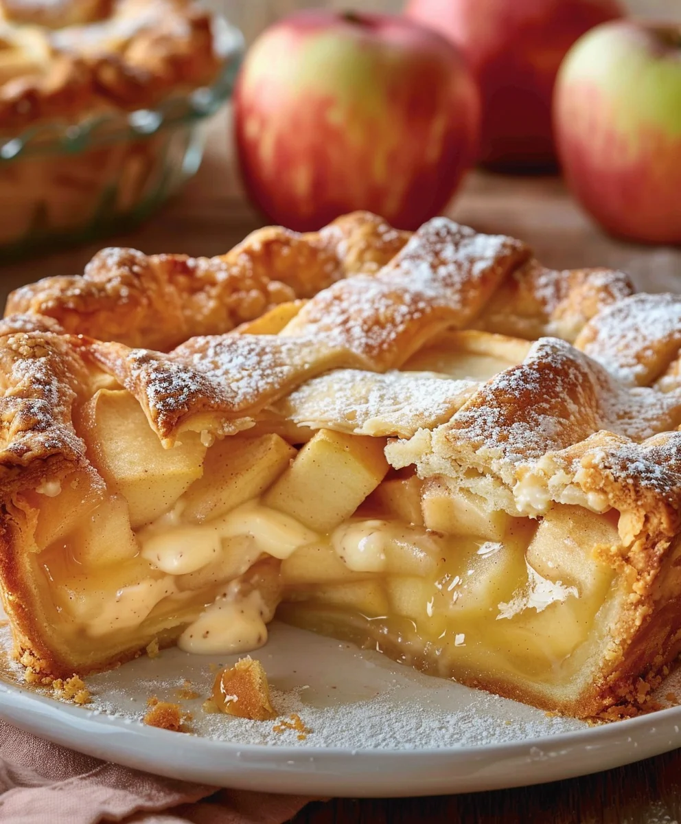 Apfelkuchen Mit Vanillepudding Der Jeden Verrueckt Macht