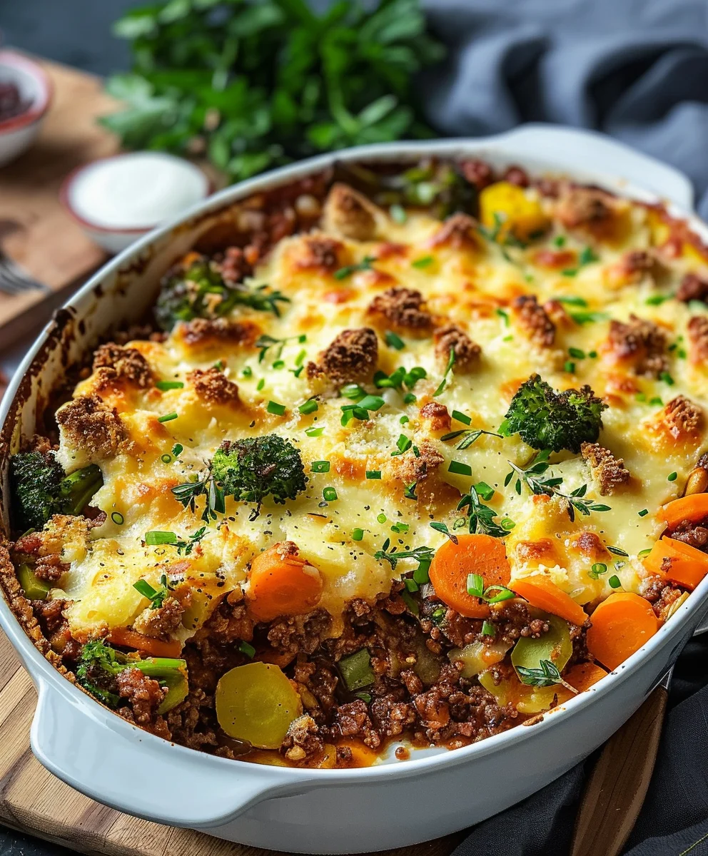 Farbenfroher Gemuese Hack Auflauf – Lecker & Gesund!