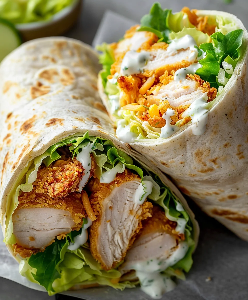 Crispy Chicken Ranch Wrap: Knuspriger Genuss für jeden Tag!