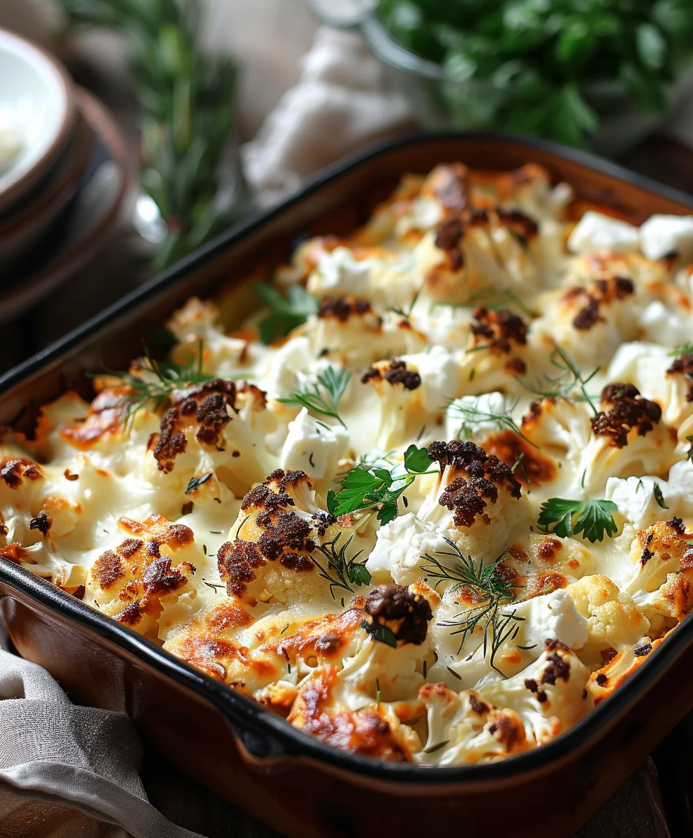 Herzhafter Blumenkohl Hack Auflauf mit Feta – Einfach köstlich!