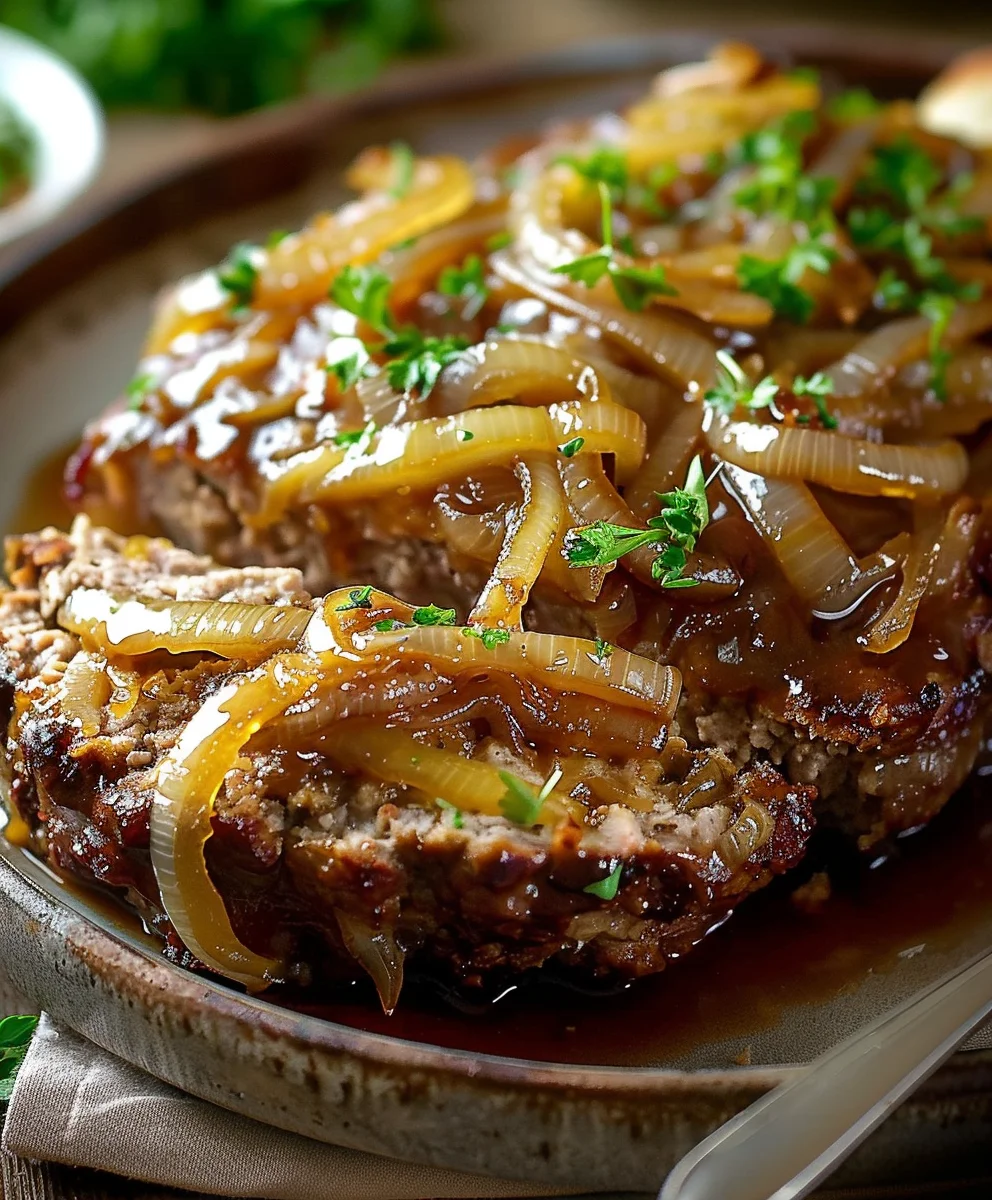 Französischer Zwiebelhackbraten: Herzhaft & Lecker