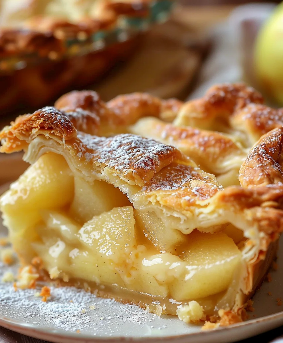 Apfelkuchen mit Vanillepudding Rezept: Ein Traum!