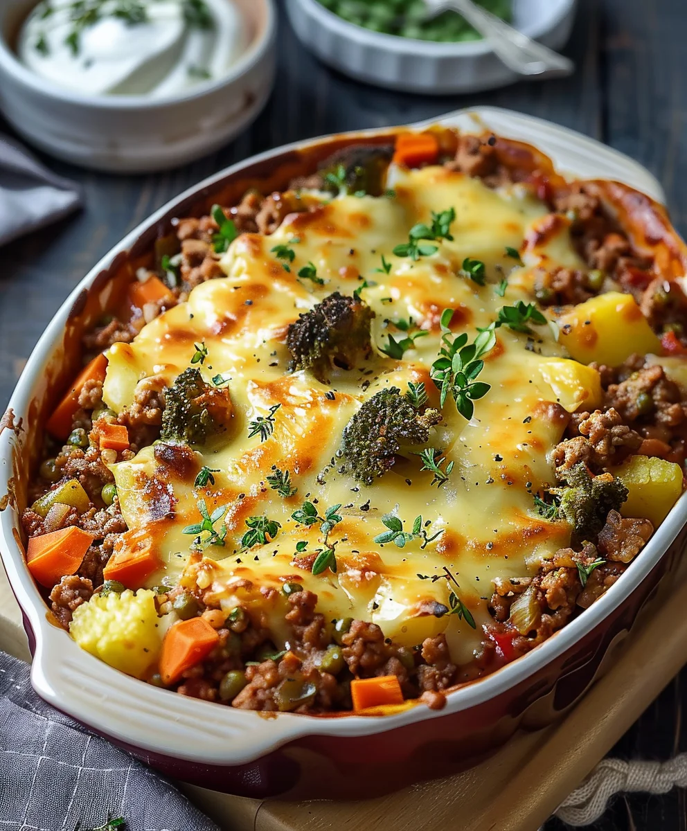 Farbenfroher Gemuese Hack Auflauf – Lecker & Gesund!