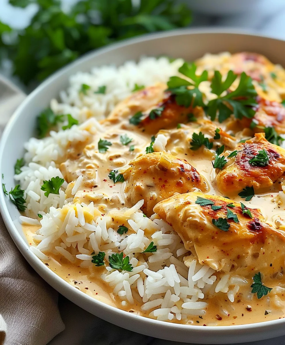 Cremiges Hähnchen Mit Reis Rezept – Einfach & Lecker!