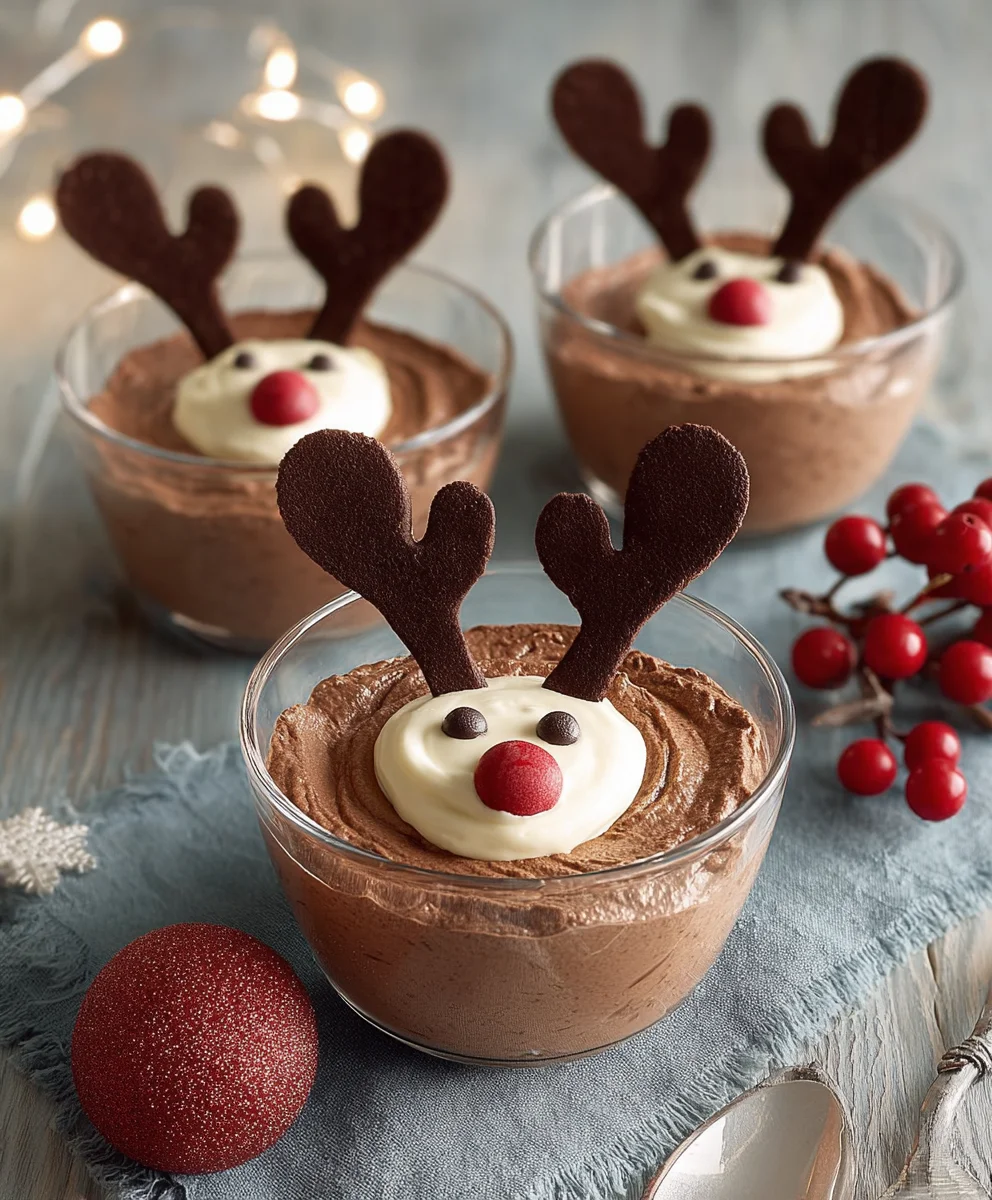 Rentier Mousse Au Chocolat – Dein magisches Weihnachtsdessert