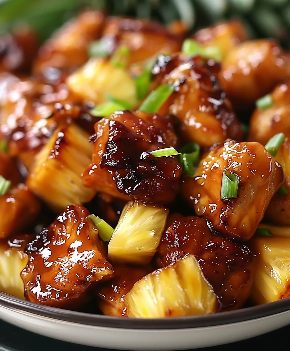 Brown Sugar Ananas Hähnchen: Süßes Dinner-Highlight!