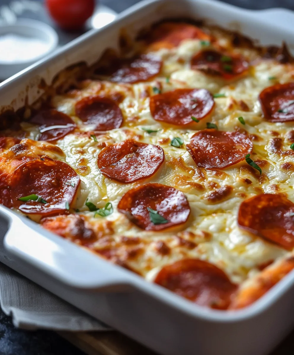 Cremiger Pizza Hüttenkäse Auflauf – Dein leichter Genuss