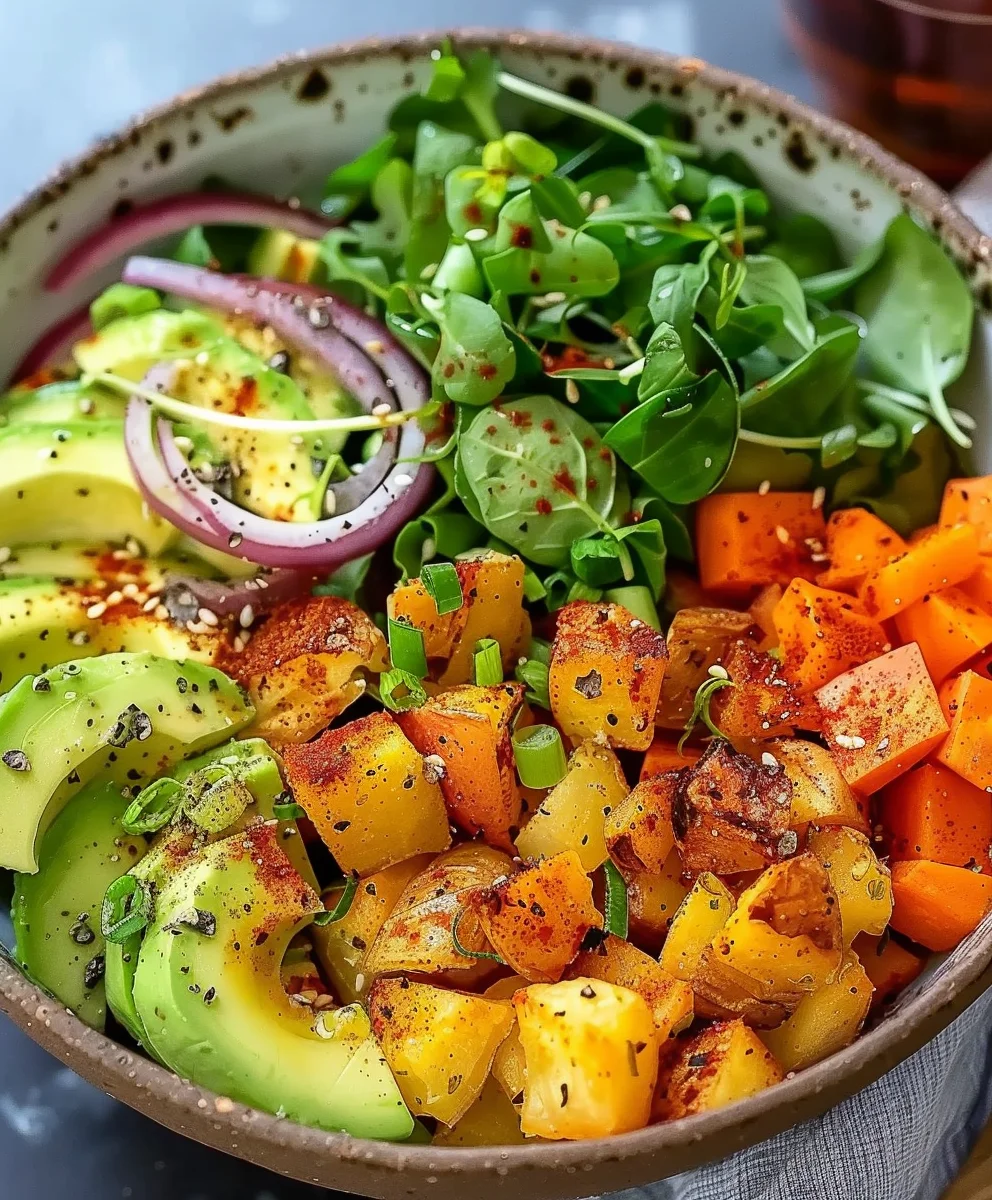Kartoffel Bowl mit Gemüse & Avocado: Dein ultimatives Rezept!