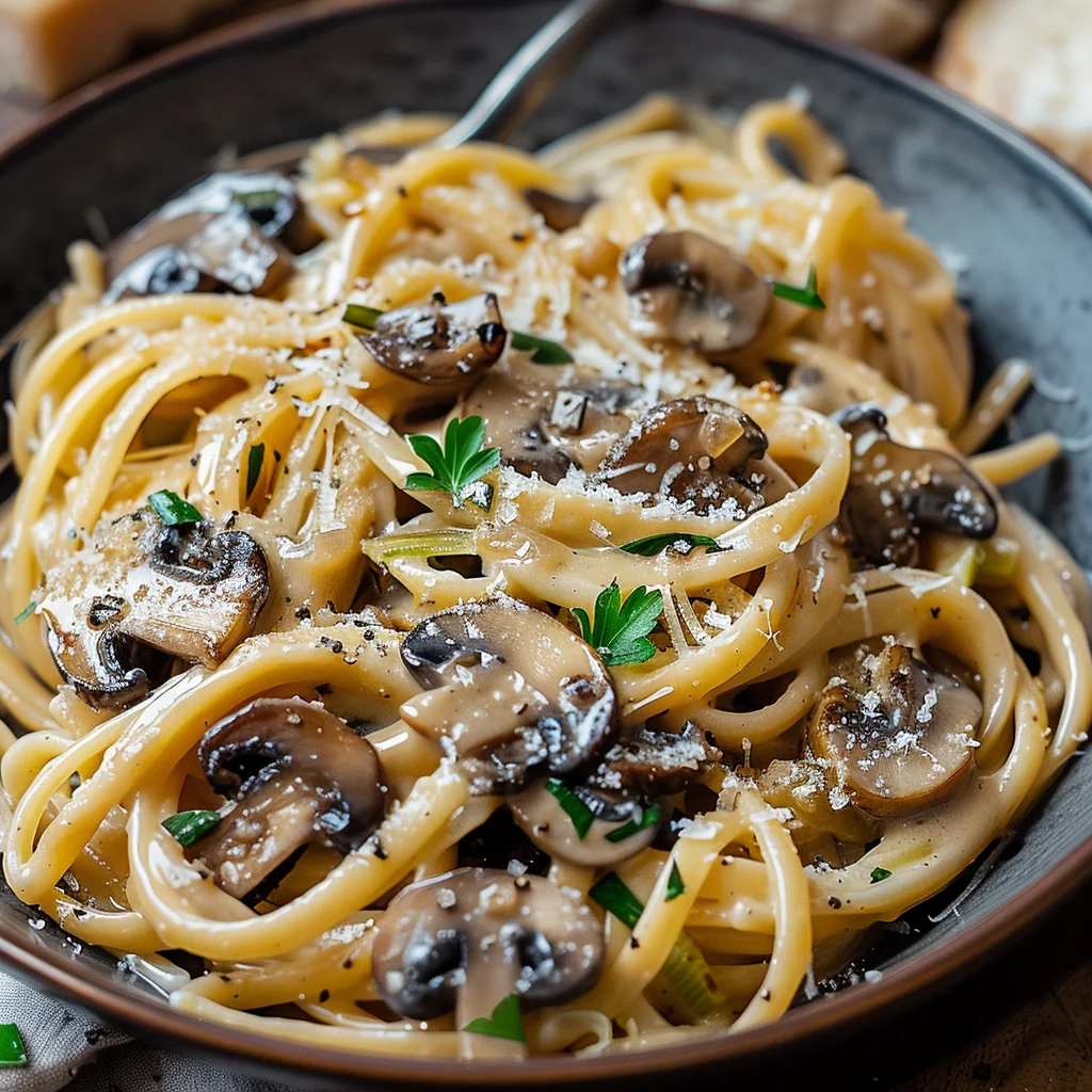Karamellisierte Lauch-Pilz-Gruyère-Pasta: Ein Gaumenschmaus