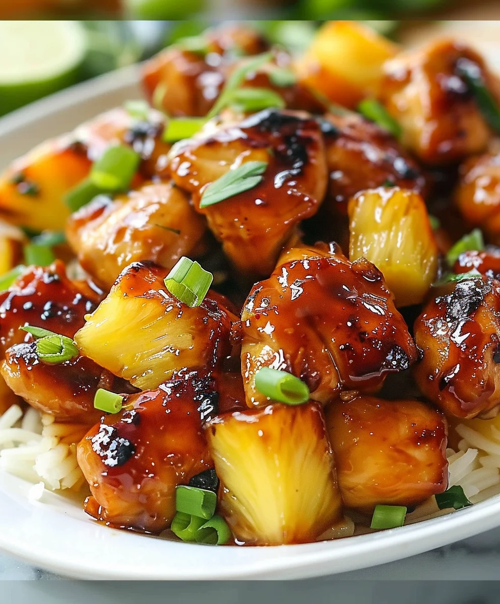 Brown Sugar Ananas Hähnchen: Süßes Dinner-Highlight!