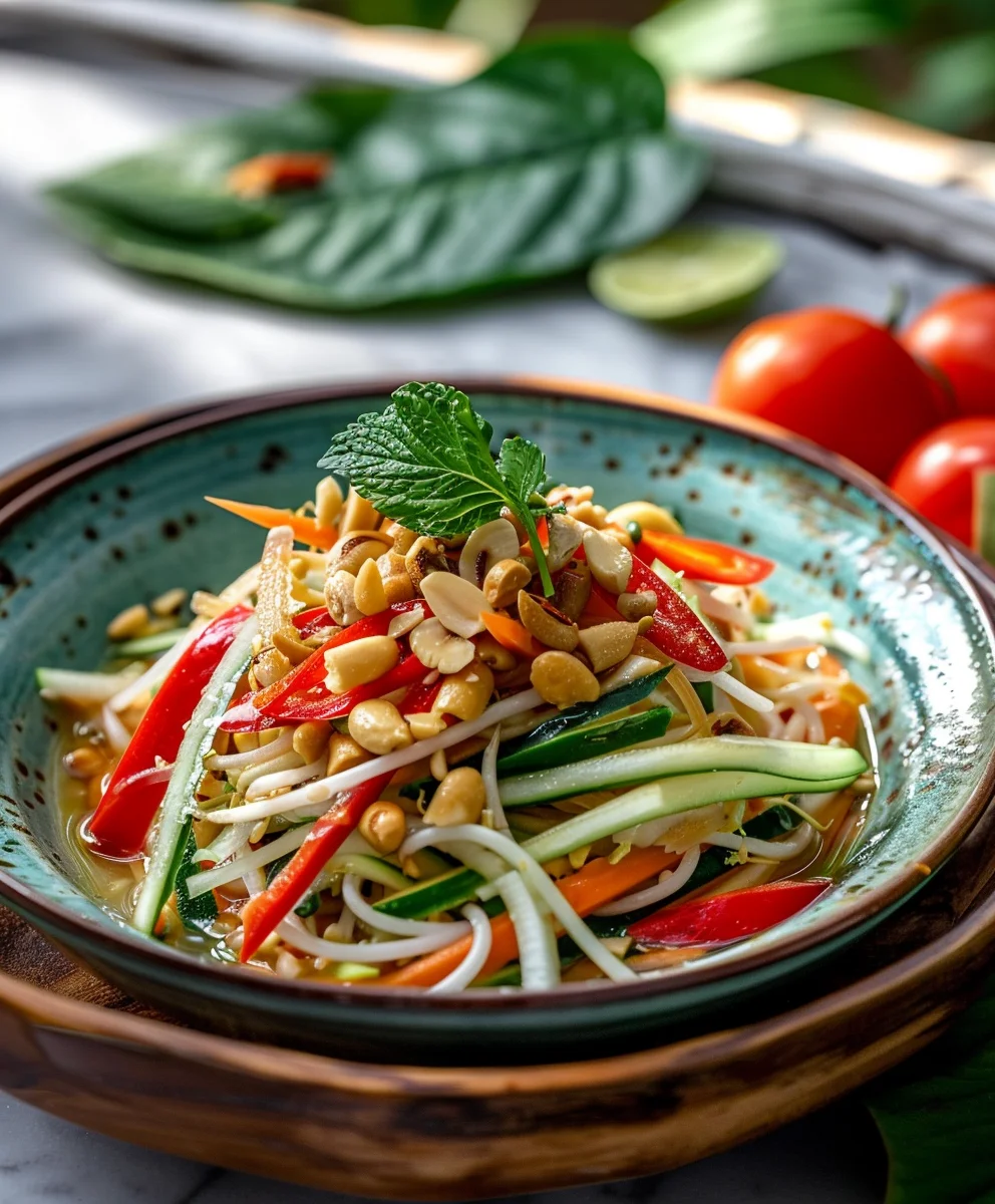 Grüner Papaya Salat: Frisch, Exotisch & Blitzschnell zubereitet!