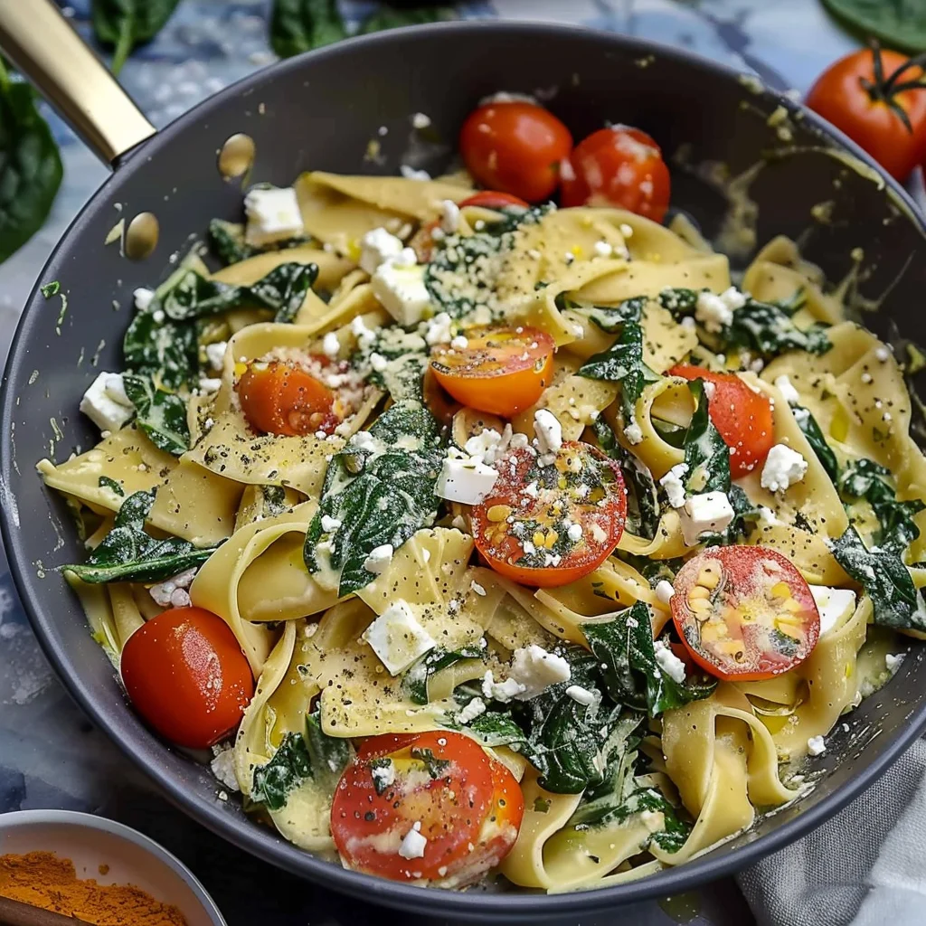 Spinat Schupfnudeln: Feta-Tomaten-Traum – Schnell & Lecker