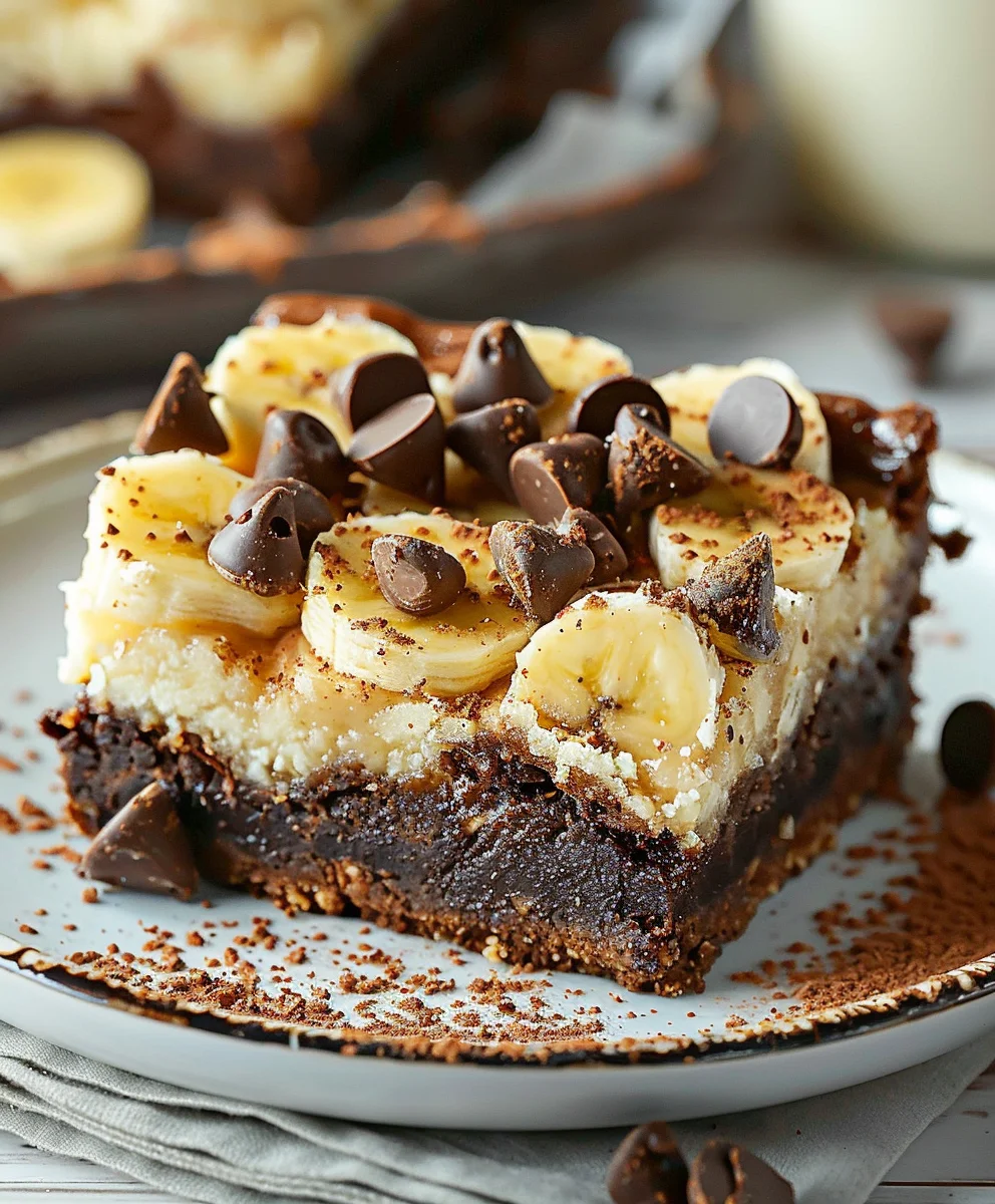 Bananenpudding Brownies: Cremig-schokoladiger Genuss!
