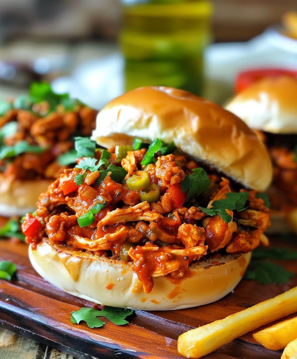 Cajun Chicken Sloppy Joes: Würziger Genuss für Alle