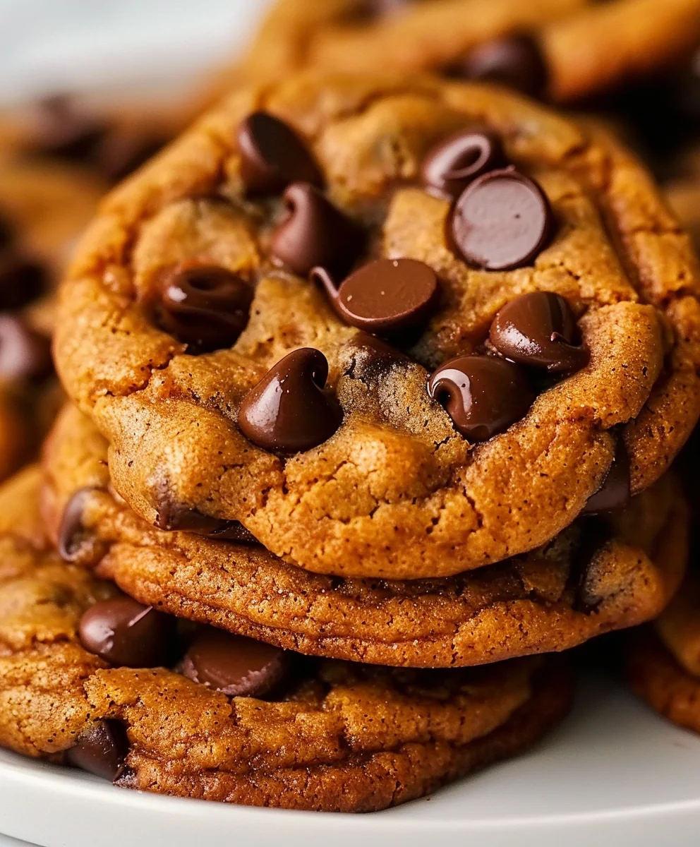 Herbstliche Kürbis Schoko Cookies mit Nussbutter – unwiderstehlich!