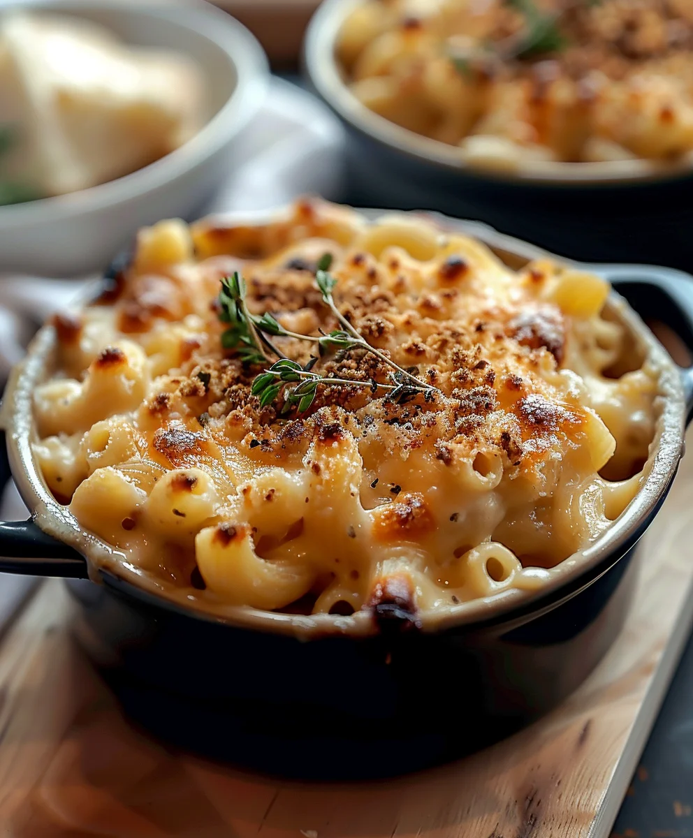 Französische Zwiebelsuppe Mac Cheese – Cremig, herzhaft, unwiderstehlich!