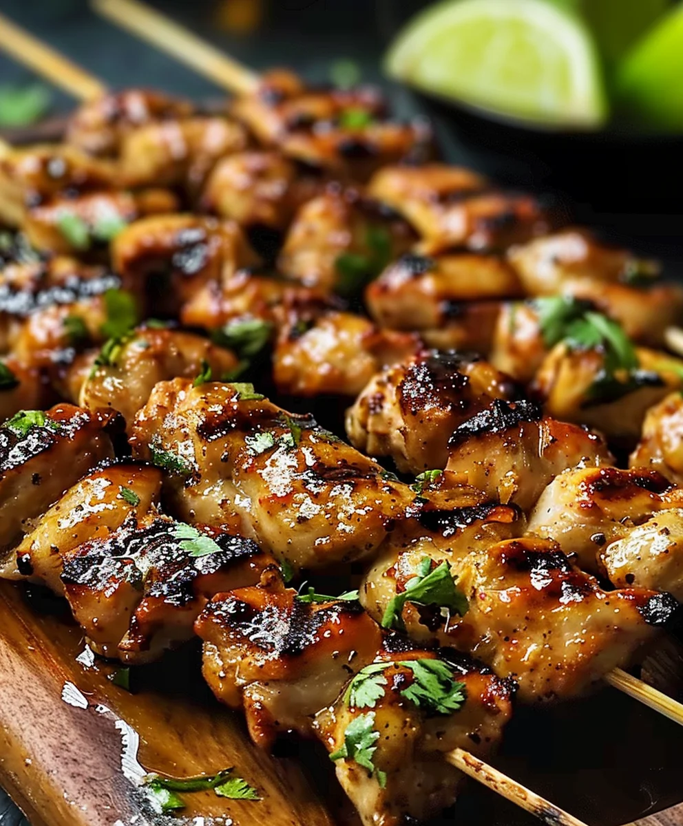 Gegrillte Thai Kokos Hähnchen Spieße: Das ultimative Rezept!