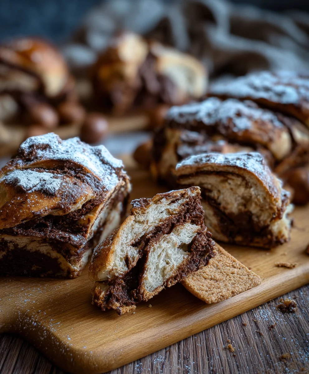 Soft Chocolate Speculoos Buns: Festive Holiday Treat!