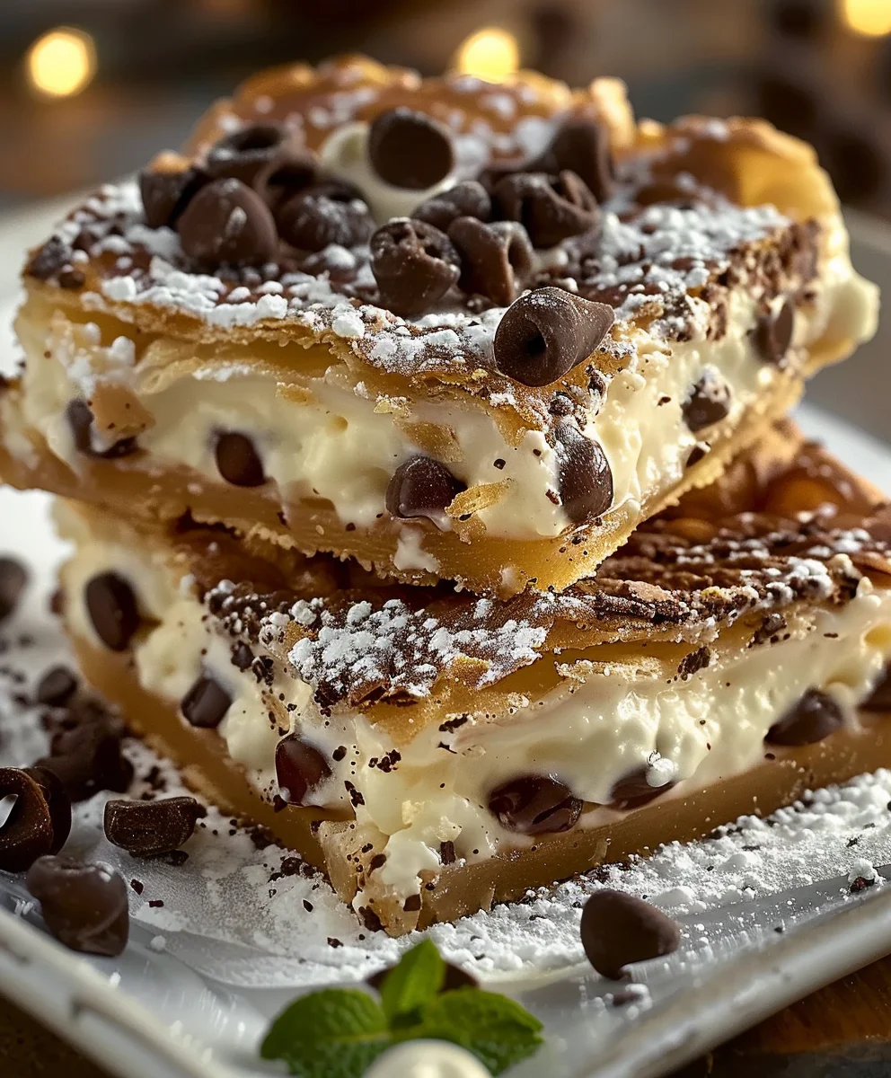 Classic Cannoli Squares