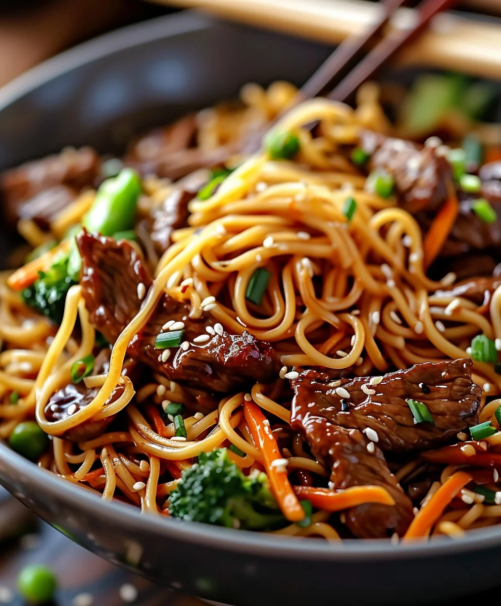 Saftige Beef Teriyaki Nudeln: Dein schnelles Feierabendessen!