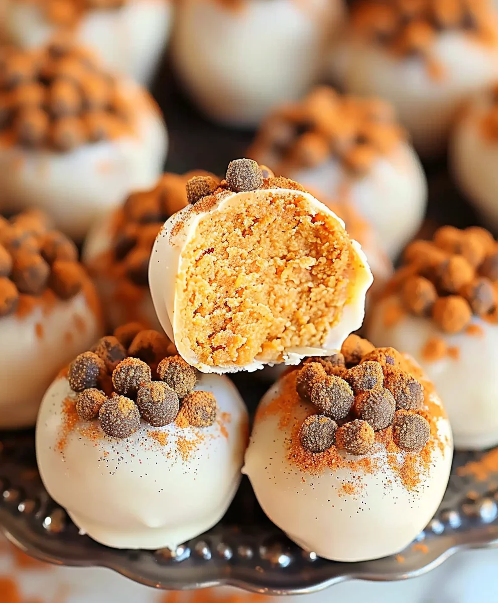 Kürbis-Cheesecake-Trüffel