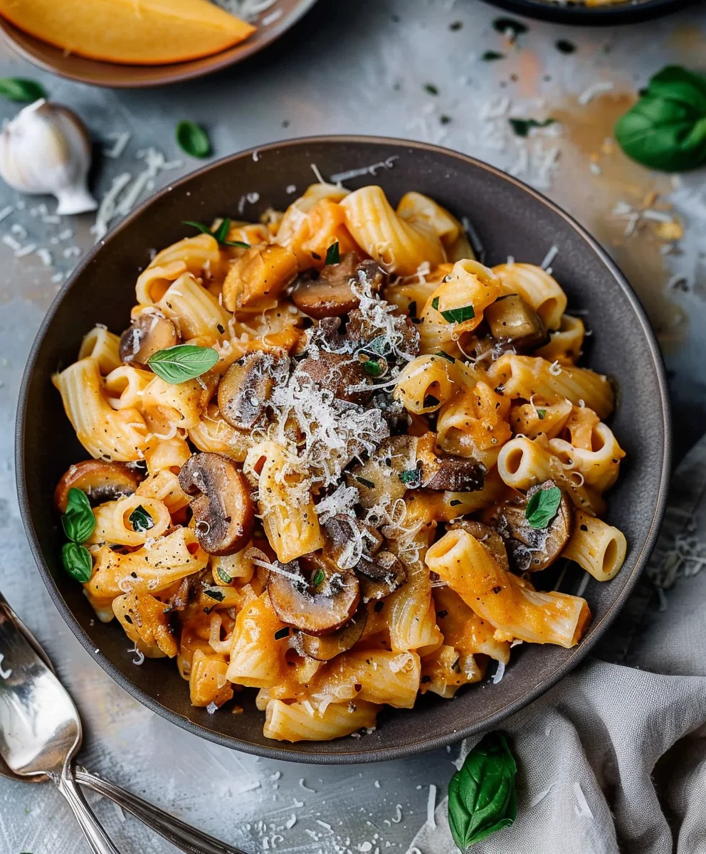 Kürbis Pilz Pasta: Herbst-Genuss, Reste retten leicht gemacht!