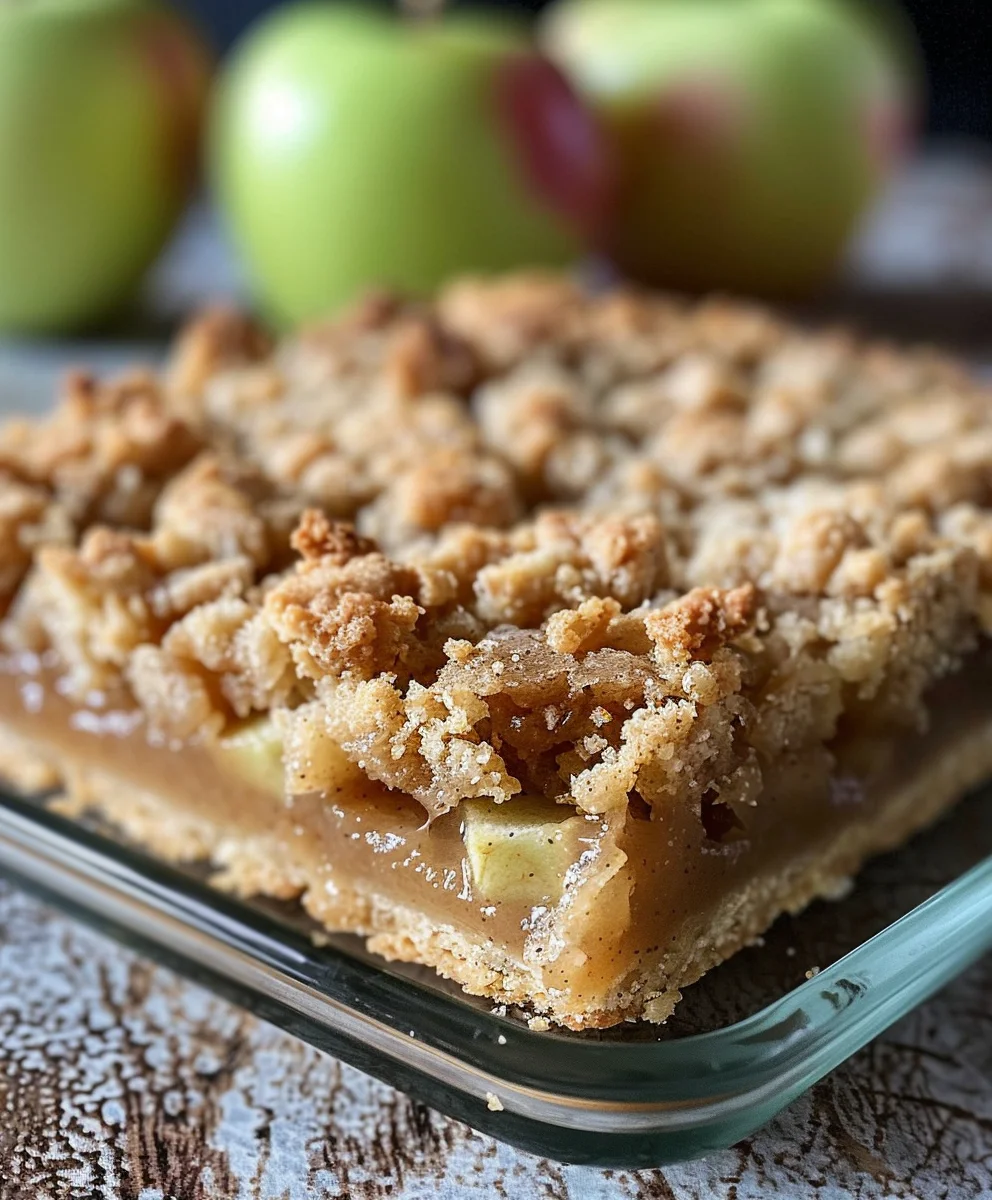 Saftige Apfel Crumble Riegel – Buttrig & Süß Genießen!