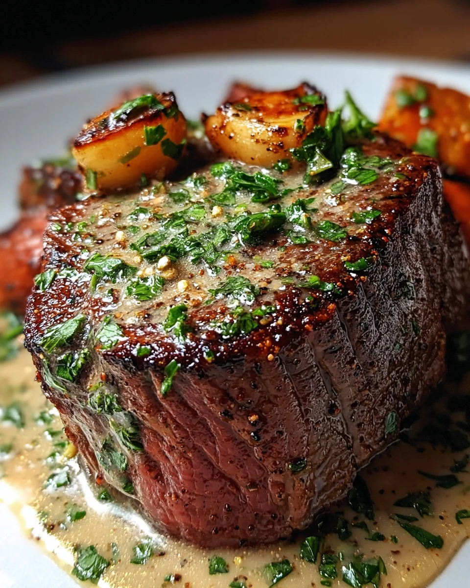 Rinderfilet mit Knoblauch Dijon Sahnesauce Geniessen